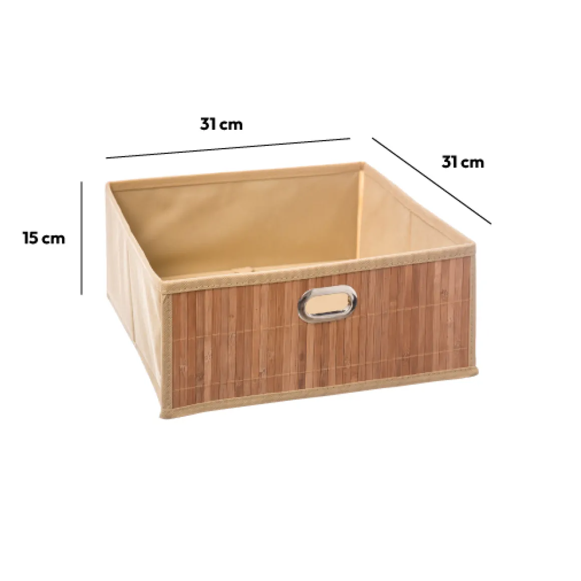 Panier 31x15cm, Latte bambou
