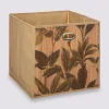 Panier 31x31cm, Latte bambou motif