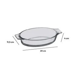 Petit plat ovale, Verre