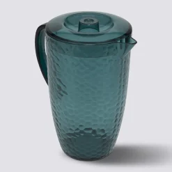 Pichet avec couvercle 2L, Bleu pétrole