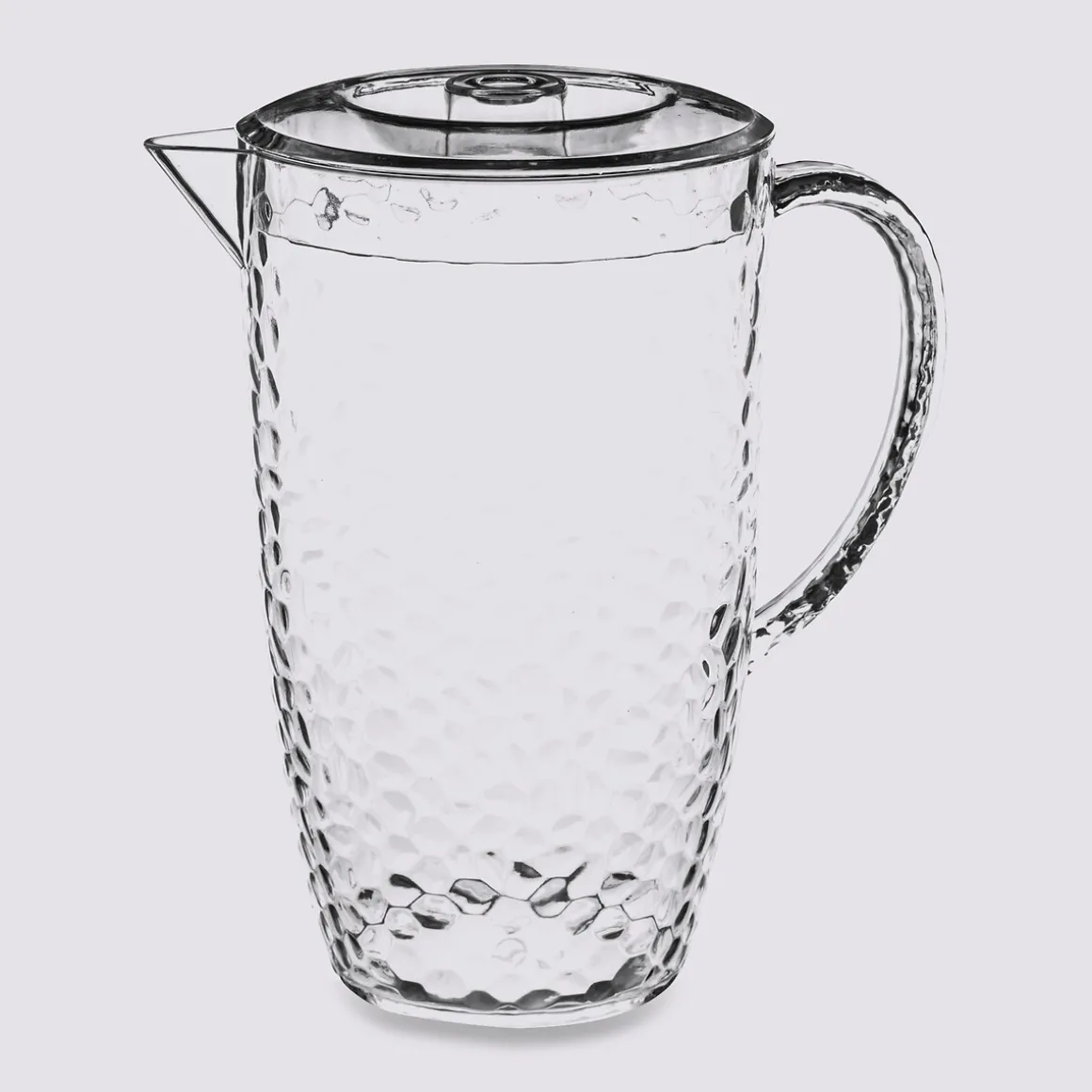 Pichet martelé avec couvercle 2L