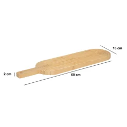 Planche à découper  avec rainures 60x16cm, Bambou