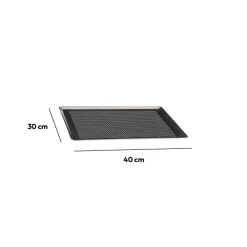 Plaque de cuisson perforée 40x30cm