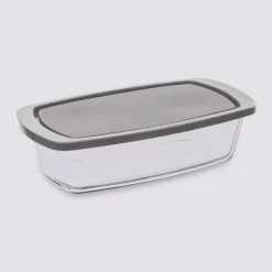 Plat à cake avec couvercle 27x14cm