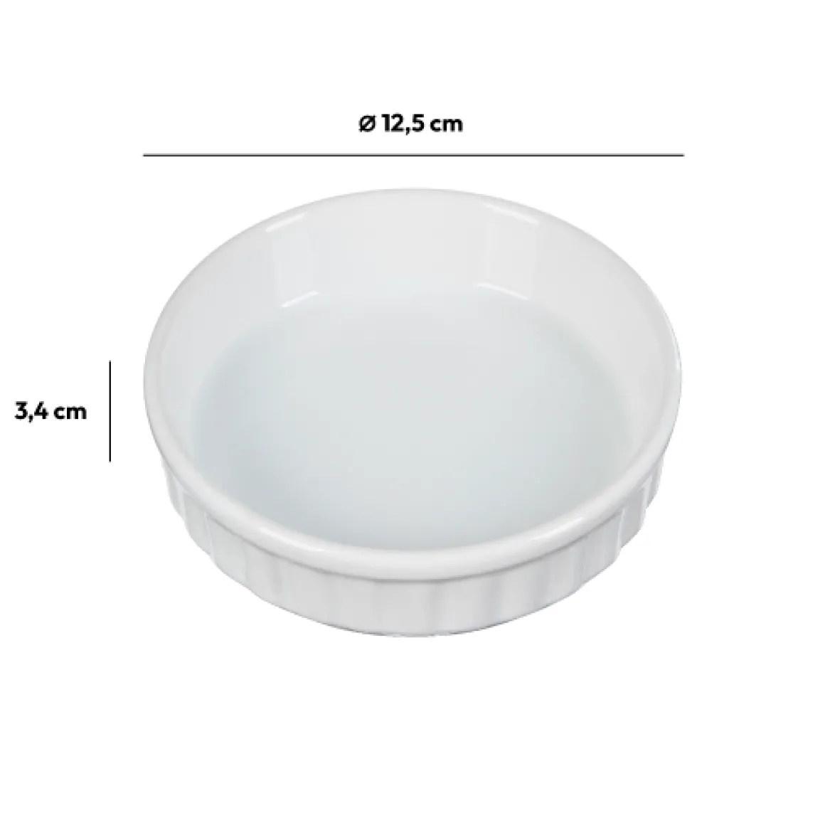 Plat à crème brûlée 12,5 cm