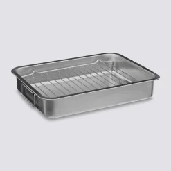 Plat à rôtisserie 30x40cm, Inox