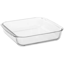 Plat carré avec couvercle 22cm