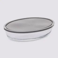 Plat ovale avec couvercle 30x21cm