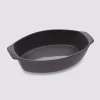 Plat ovale 39x24cm , Gris