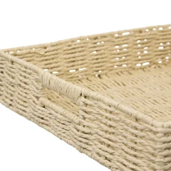 Plateau carré 35cm, Beige