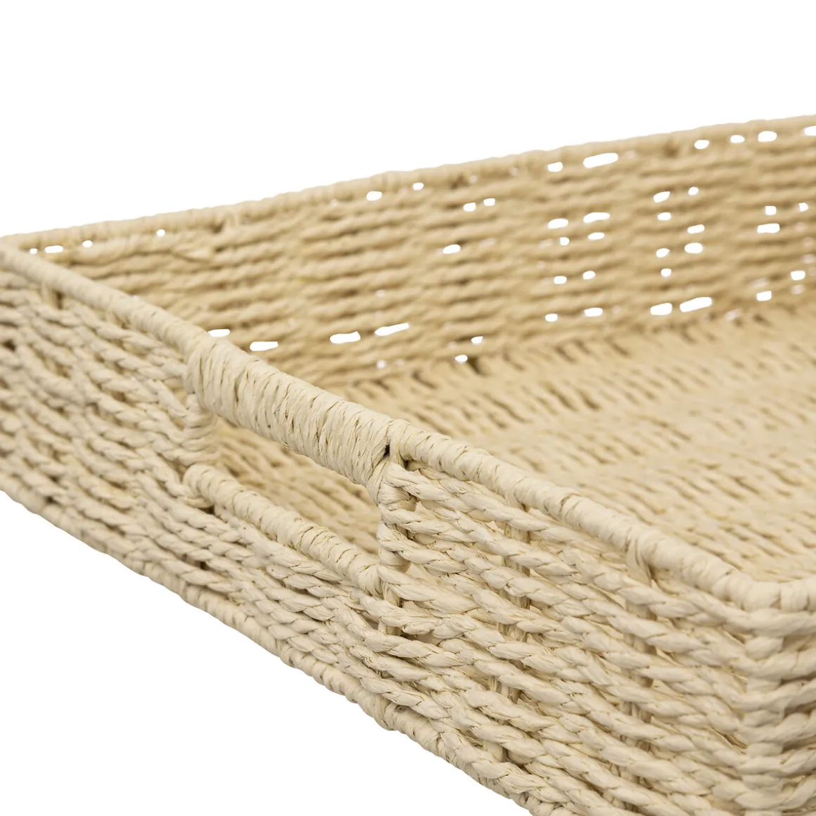 Plateau carré 35cm, Beige