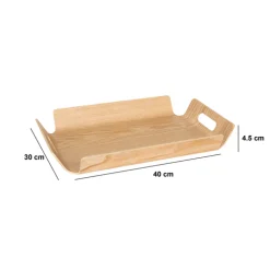 Plateau en bois design 40x30 cm