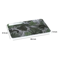 Plateau rectangle 30x22 cm, Jungle