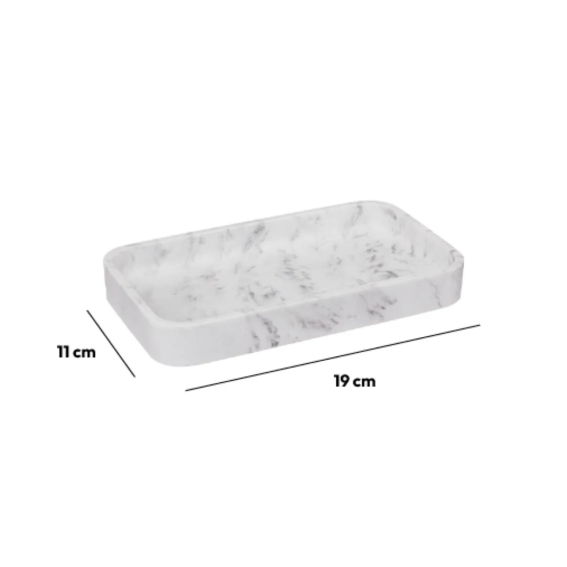 Plateau rectangulaire, Effet marbre