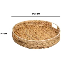 Plateau rond 35 cm, Jacynthe d'eau