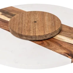 Plateau tournant rond 35cm, Acacia