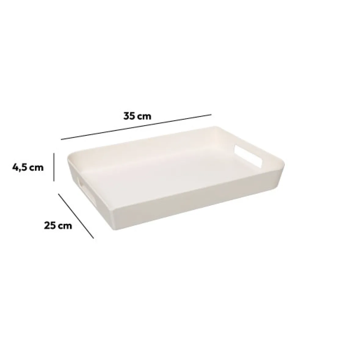Plateau 35x25 cm, Blanc
