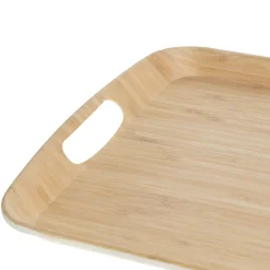 Plateau 46x31cm, Effet bambou