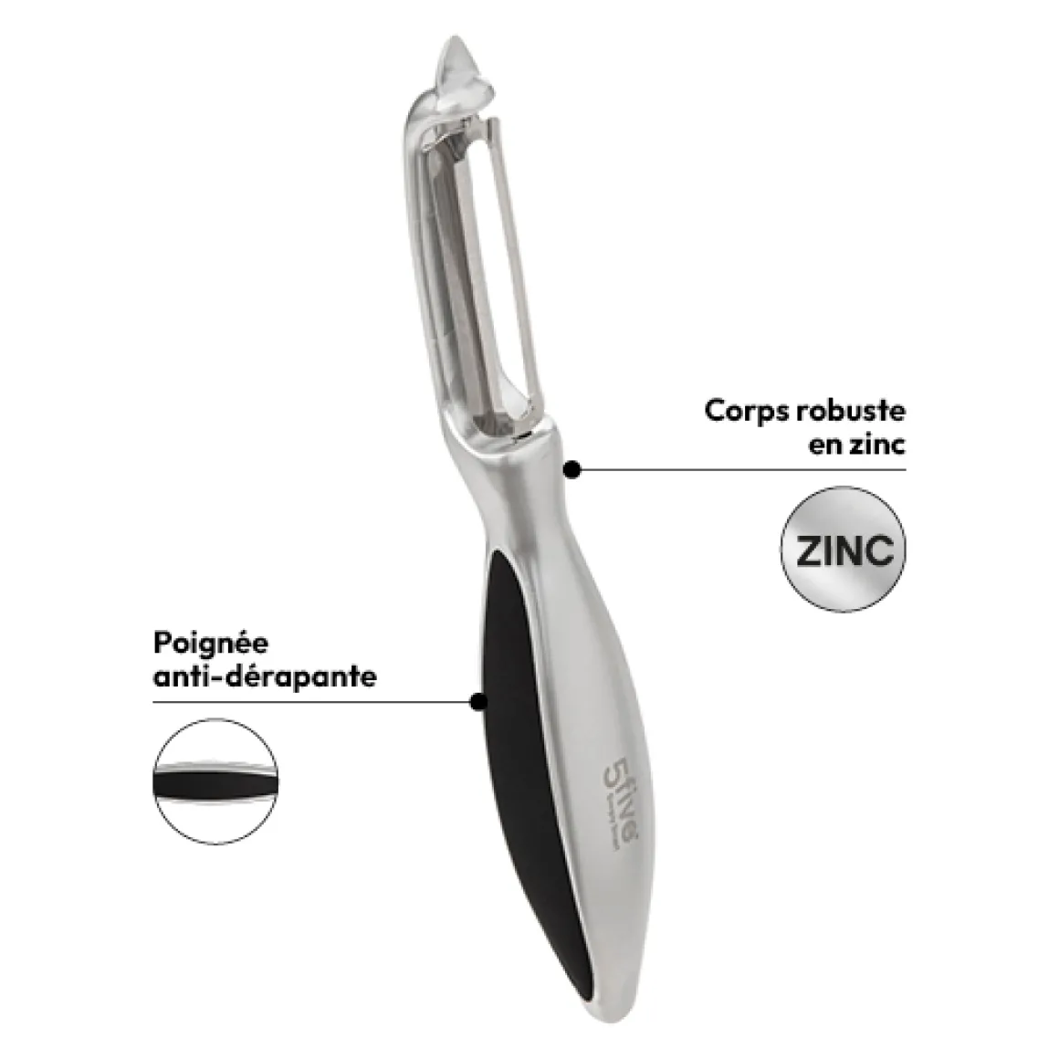 Éplucheur économe, Zinc