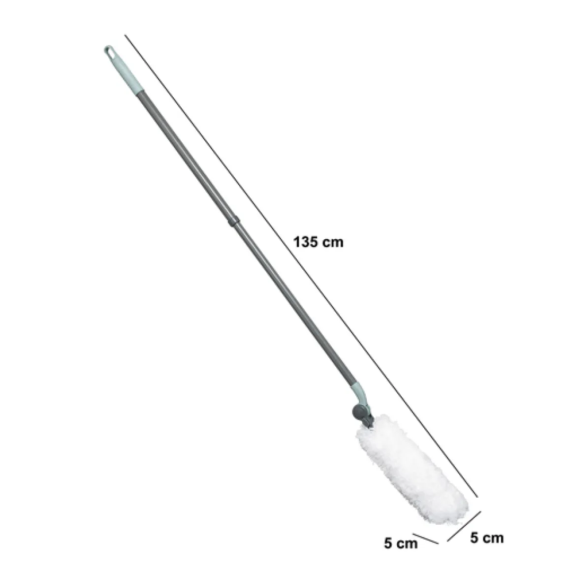 Plumeau orientable avec manche téléscopique, Gris