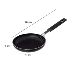 Poêle à oeufs 14 cm, Noir