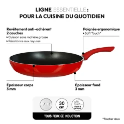 Poêle Aluminium, 30 cm