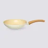 Poêle aluminium forgé beige, 20cm