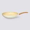 Poêle aluminium forgé beige, 30cm