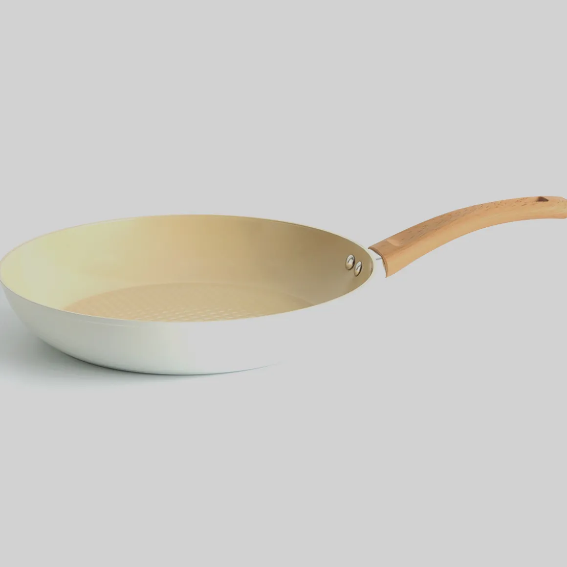 Poêle aluminium forgé beige, 28cm