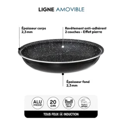 Poêle Aluminium pressé, 20 cm
