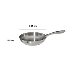 Poêle Inox, 24 cm