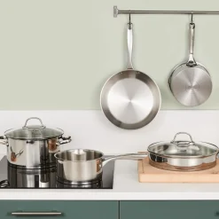 Poêle Inox, 28 cm