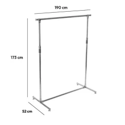 Portant à vêtements, Inox