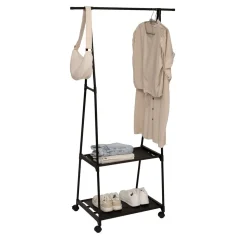 Portant à vêtements, Noir