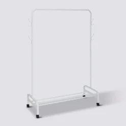 Portant à vêtements 180x118cm, Blanc