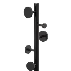 Porte manteau 8 crochets bois, Noir