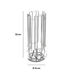 Porte-capsules rotatif x24, Chromé