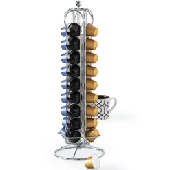 Porte-capsules rotatif x36, Chromé