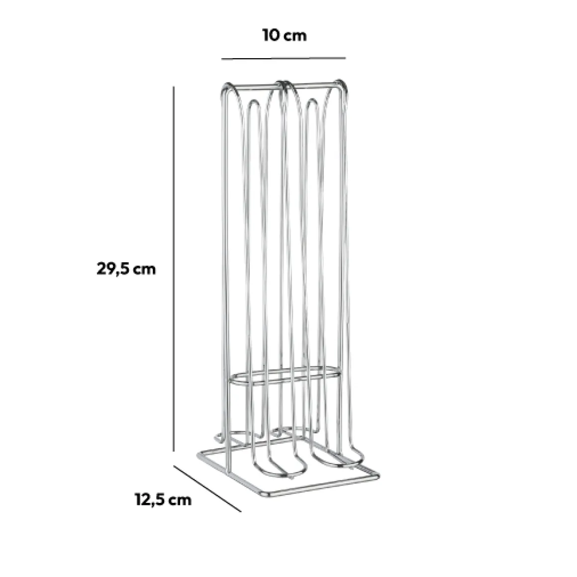 Porte-capsules x32, Chromé
