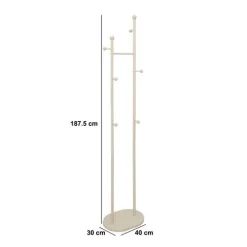 Porte-manteaux, 6 accroches, L.40 cm
