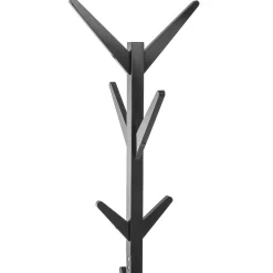Porte-manteaux 8 crochets bois, Noir