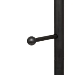 Porte-manteaux 8 crochets 173cm, Noir