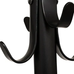Porte-manteaux 8 crochets 175cm, Noir