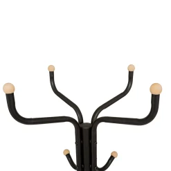 Porte-manteaux 11 patères 176,5cm, Noir