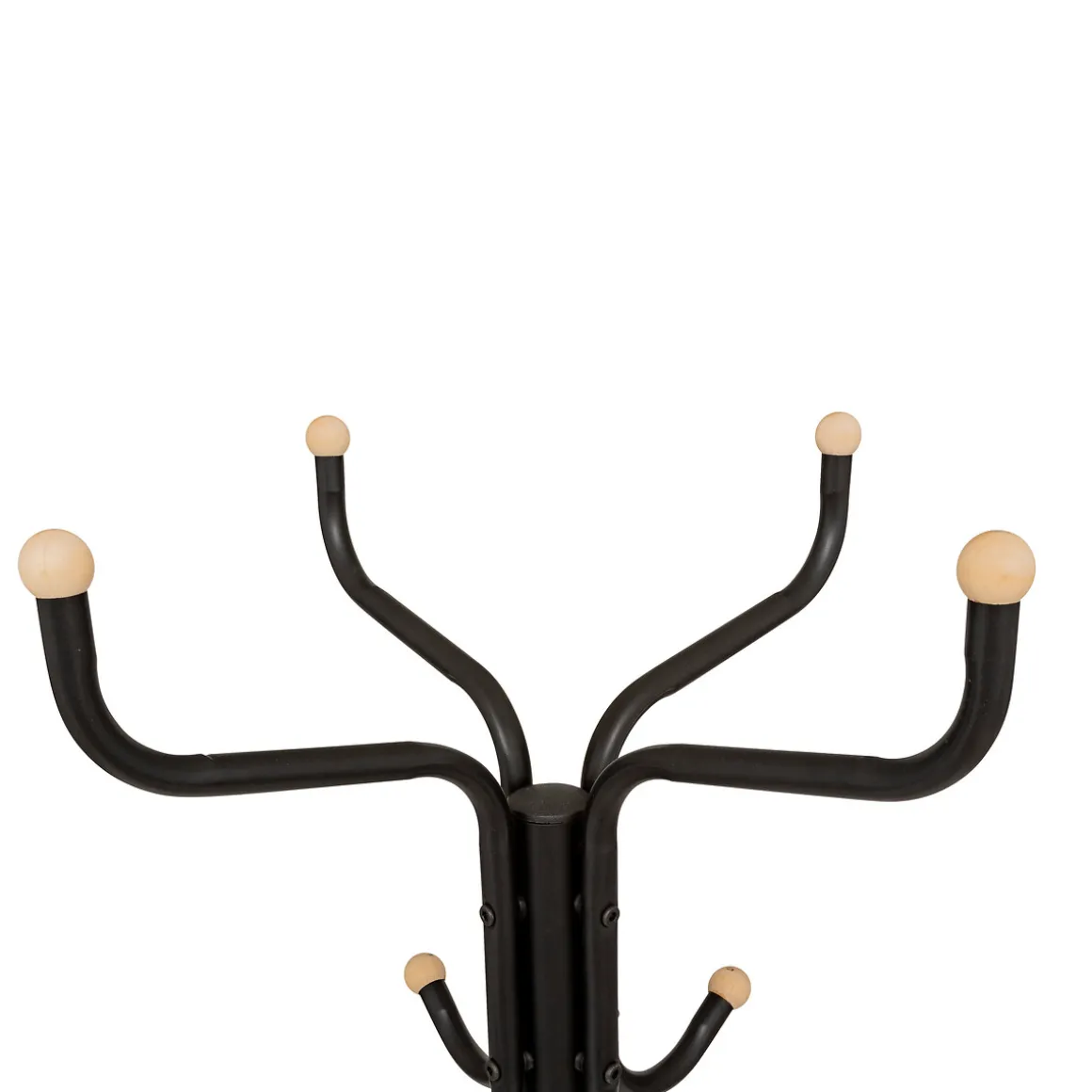 Porte-manteaux 11 patères 176,5cm, Noir