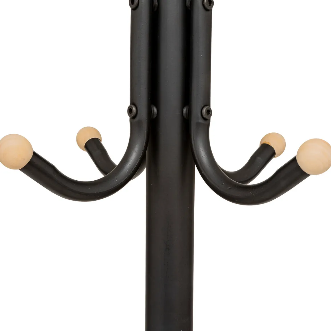 Porte-manteaux 11 patères 176,5cm, Noir