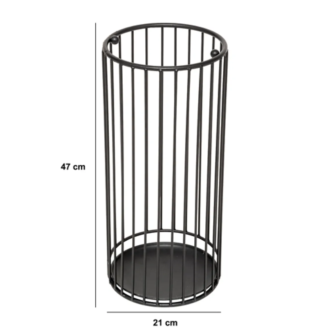 Porte-parapluie avec récupérateur d'eau, Métal