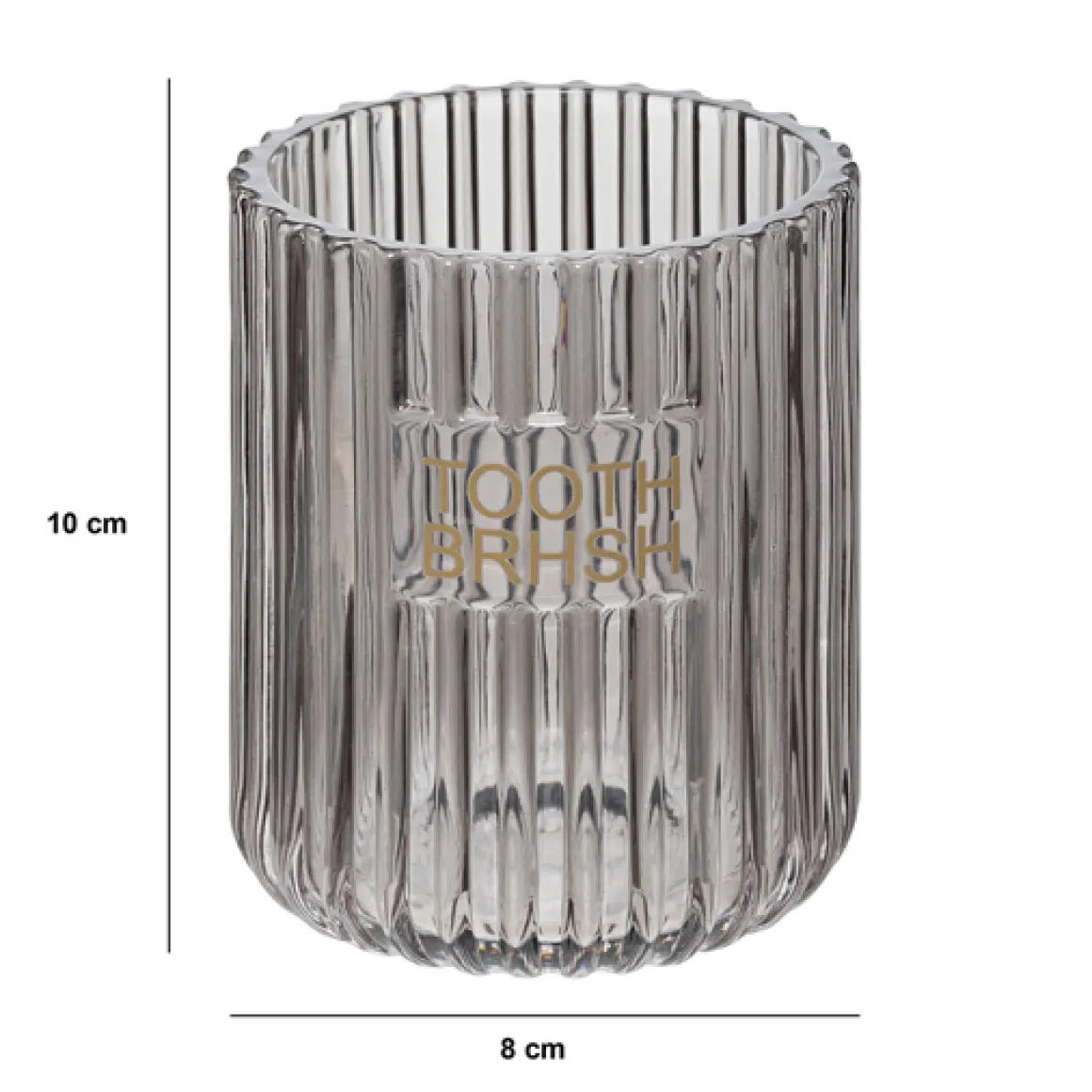 Pot à brosse à dents, Gris