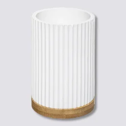 Pot à brosses à dents, Blanc