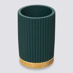 Pot à brosses à dents, Bleu pétrole